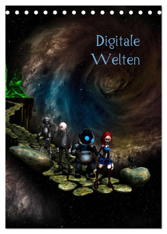 Digitale Welten (Tischkalender 2026 DIN A5 hoch), CALVENDO Monatskalender