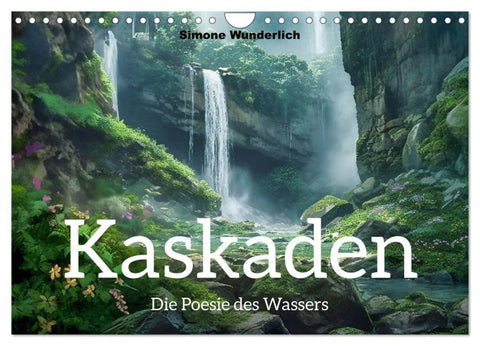 Kaskaden - Die Poesie des Wassers (Wandkalender 2027 DIN A4 quer), CALVENDO Monatskalender