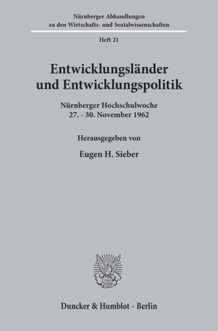 Entwicklungsländer und Entwicklungspolitik.