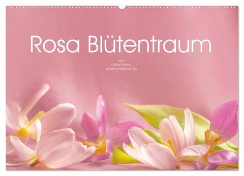 Rosa Blütentraum (Wandkalender 2027 DIN A2 quer), CALVENDO Monatskalender