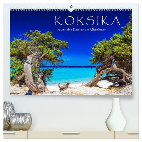 Korsika - Traumhafte Küsten am Mittelmeer (hochwertiger Premium Wandkalender 2027 DIN A2 quer), Kunstdruck in Hochglanz