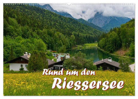 Rund um den Riessersee (Wandkalender 2027 DIN A2 quer), CALVENDO Monatskalender