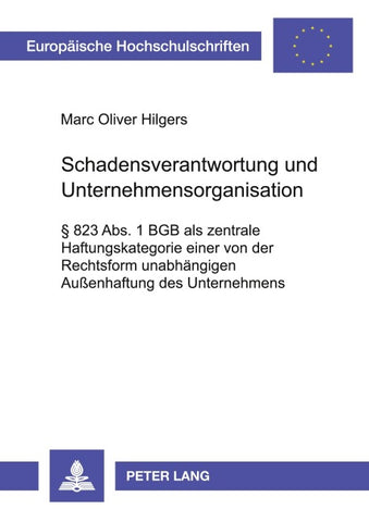 Schadensverantwortung und Unternehmensorganisation