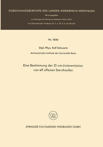 Eine Bestimmung der 21-cm-Linienemission von elf offenen Sternhaufen