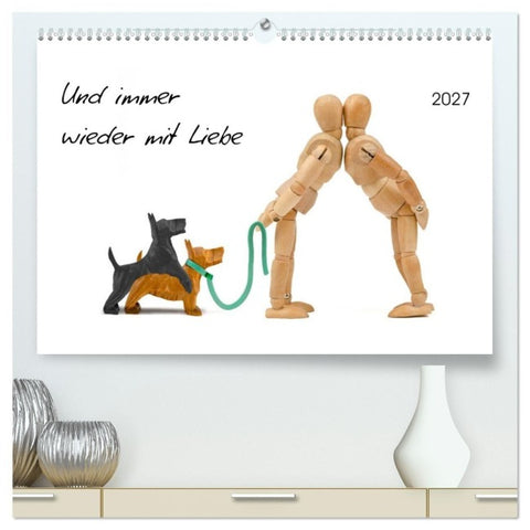 Und immer wieder mit Liebe (hochwertiger Premium Wandkalender 2027 DIN A2 quer), Kunstdruck in Hochglanz