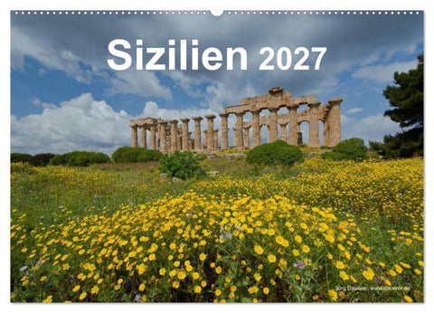 Sizilien 2027 (Wandkalender 2027 DIN A2 quer), CALVENDO Monatskalender