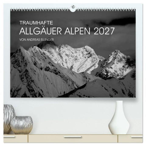 Traumhafte Allgäuer Alpen (hochwertiger Premium Wandkalender 2027 DIN A2 quer), Kunstdruck in Hochglanz