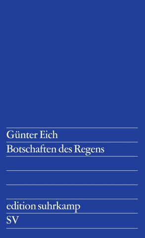Botschaften des Regens
