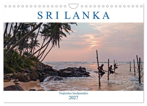 Sri Lanka, tropisches Inselparadies (Wandkalender 2027 DIN A4 quer), CALVENDO Monatskalender