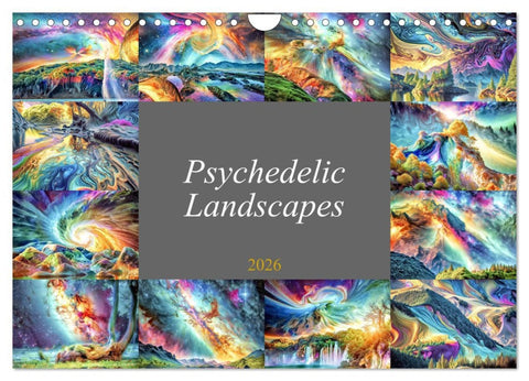 Psychedelic Landscapes (Wall Calendar 2026 DIN A4 landscape), CALVENDO 12 Month Wall Calendar
