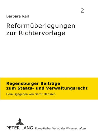 Reformüberlegungen zur Richtervorlage