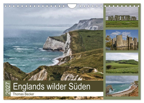 Englands wilder Süden (Wandkalender 2027 DIN A4 quer), CALVENDO Monatskalender