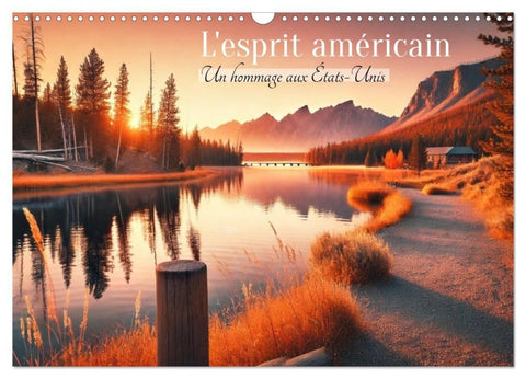 L'esprit américain - Un hommage aux États-Unis. (Calendrier mural 2027 DIN A3 vertical), CALVENDO calendrier mensuel