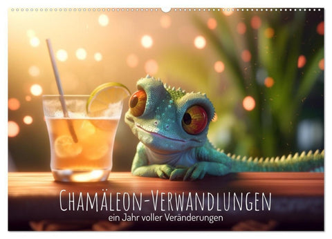 Chamäleon-Verwandlungen. Ein Jahr voller Veränderungen (Wandkalender 2027 DIN A2 quer), CALVENDO Monatskalender