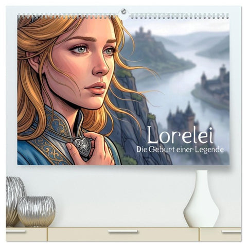 Lorelei – Die Geburt einer Legende (hochwertiger Premium Wandkalender 2027 DIN A2 quer), Kunstdruck in Hochglanz