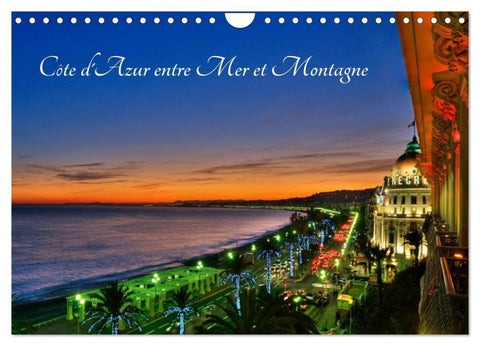 Côte d'Azur entre Mer et Montagne (Calendrier mural 2027 DIN A4 vertical), CALVENDO calendrier mensuel