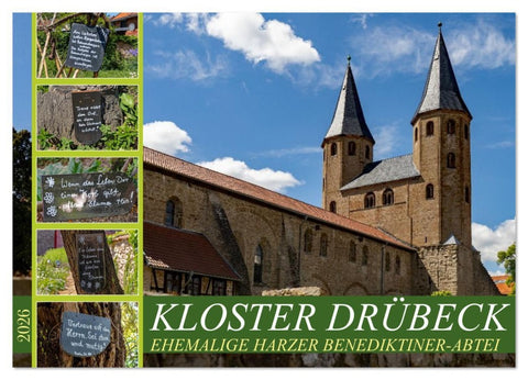 Kloster Drübeck-Ehemalige Harzer Benediktiner-Abtei (Wandkalender 2026 DIN A2 quer), CALVENDO Monatskalender