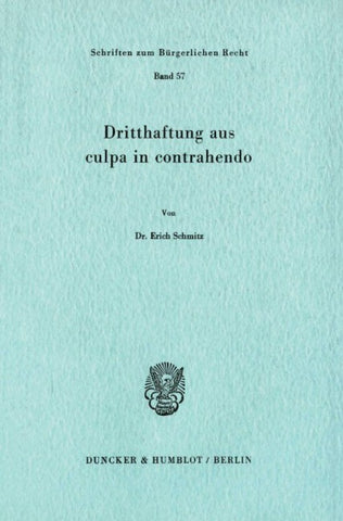 Dritthaftung aus culpa in contrahendo.