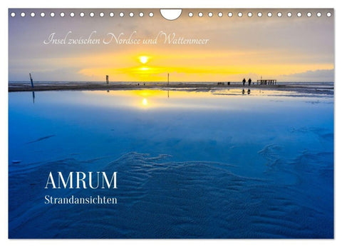 Einzigartige Strandansichten auf Amrum (Wandkalender 2027 DIN A4 quer), CALVENDO Monatskalender
