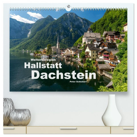 Welterberegion Hallstatt Dachstein (hochwertiger Premium Wandkalender 2026 DIN A2 quer), Kunstdruck in Hochglanz