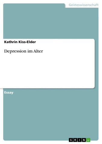 Depression im Alter