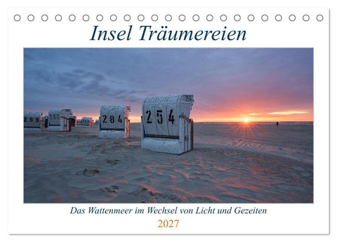 Insel Träumereien (Tischkalender 2027 DIN A5 quer), CALVENDO Monatskalender