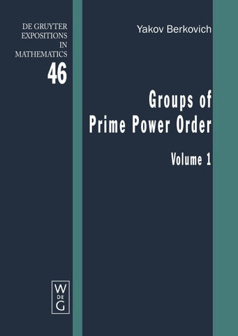 Groups of Prime Power Order. Volume 1