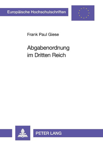 Abgabenordnung im Dritten Reich