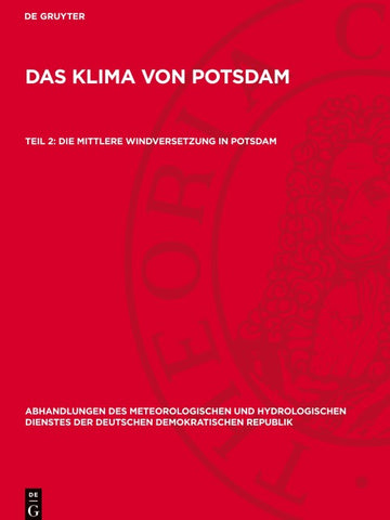 Die mittlere Windversetzung in Potsdam