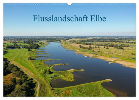 Flusslandschaft Elbe (Wandkalender 2027 DIN A2 quer), CALVENDO Monatskalender