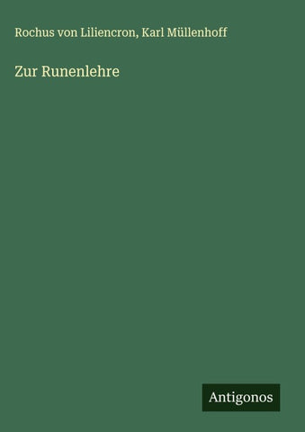Zur Runenlehre