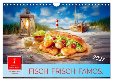 Fisch. Frisch. Famos. (Wandkalender 2027 DIN A4 quer), CALVENDO Monatskalender