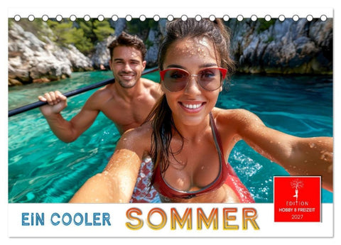 Ein cooler Sommer (Tischkalender 2027 DIN A5 quer), CALVENDO Monatskalender