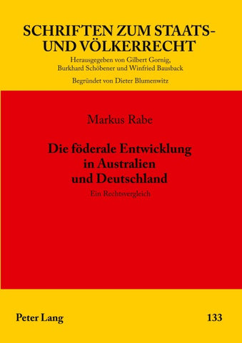 Die foederale Entwicklung in Australien und Deutschland