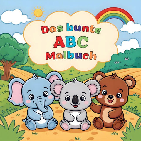 Das bunte ABC Malbuch: Tierisch durchs Alphabet für kluge Vorschulkinder