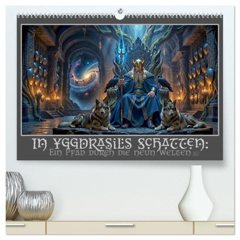 In Yggdrasils Schatten: Ein Pfad durch die neun Welten (hochwertiger Premium Wandkalender 2027 DIN A2 quer), Kunstdruck in Hochglanz