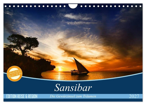 Sansibar (Wandkalender 2027 DIN A4 quer), CALVENDO Monatskalender