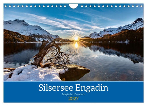 Silsersee Engadin (Wandkalender 2027 DIN A4 quer), CALVENDO Monatskalender