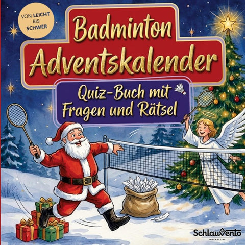 Badminton-Adventskalender: Quiz-Buch mit Fragen und Rätsel