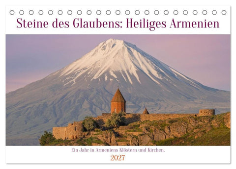 Steine Des Glaubens: Heiliges Armenien (Tischkalender 2027 DIN A5 quer), CALVENDO Monatskalender