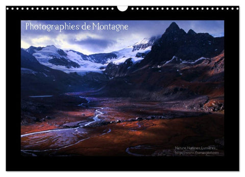Photographies de Montagne (Calendrier mural 2026 DIN A3 vertical), CALVENDO calendrier mensuel
