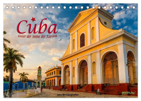 Cuba - Unter der Sonne der Karibik (Tischkalender 2026 DIN A5 quer), CALVENDO Monatskalender