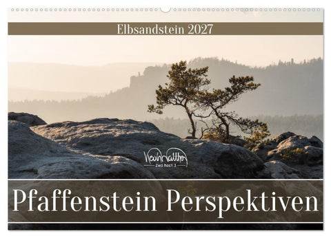 Pfaffenstein Perspektiven - Elbsandstein (Wandkalender 2027 DIN A2 quer), CALVENDO Monatskalender