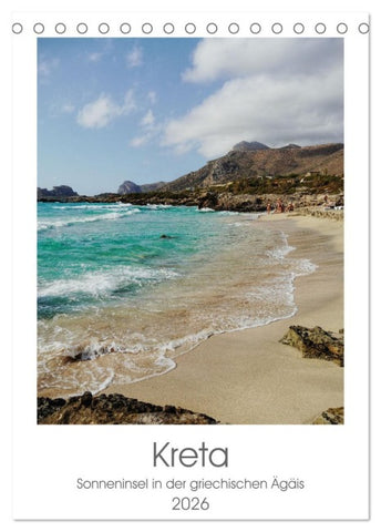 Kreta (Tischkalender 2026 DIN A5 hoch), CALVENDO Monatskalender