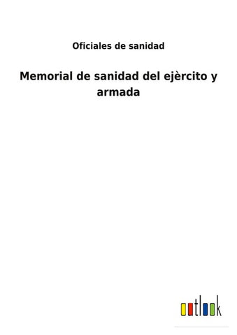 Memorial de sanidad del ejèrcito y armada