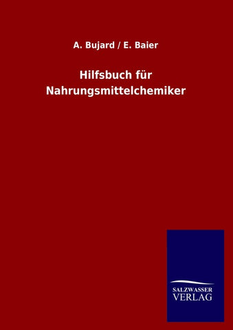 Hilfsbuch für Nahrungsmittelchemiker