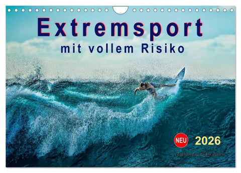 Extremsport - mit vollem Risiko (Wandkalender 2026 DIN A4 quer), CALVENDO Monatskalender