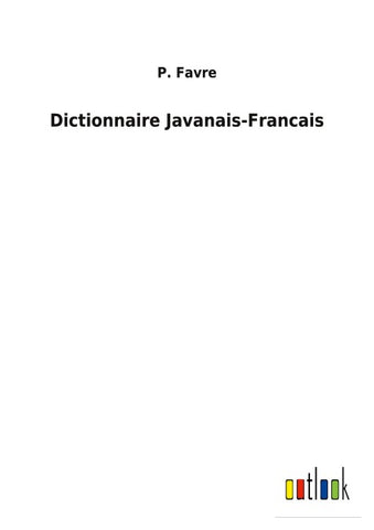 Dictionnaire Javanais-Francais
