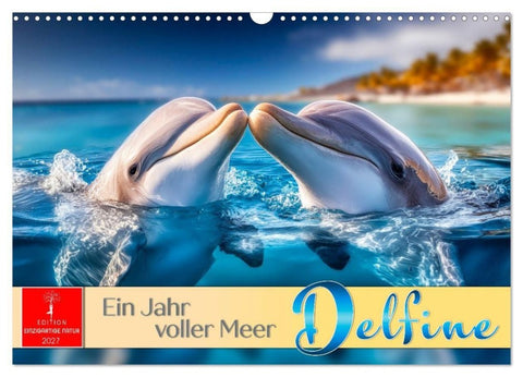 Delfine - ein Jahr voller Meer (Wandkalender 2027 DIN A3 quer), CALVENDO Monatskalender