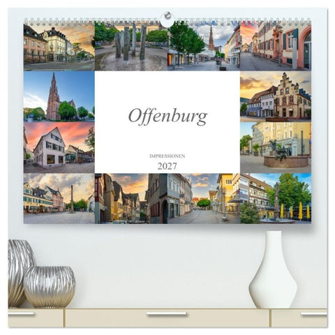 Offenburg Impressionen (hochwertiger Premium Wandkalender 2027 DIN A2 quer), Kunstdruck in Hochglanz